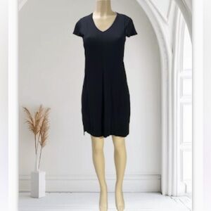 Kenzie Swing Loose Dress Summer Short Sleeve in Black
